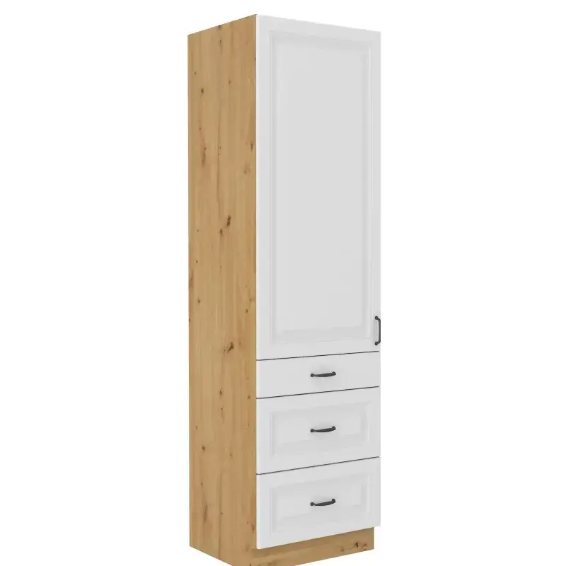Falco Kuchyňská skříň Stipe 60 DKS 210 3S 1F bílá/dub artisan