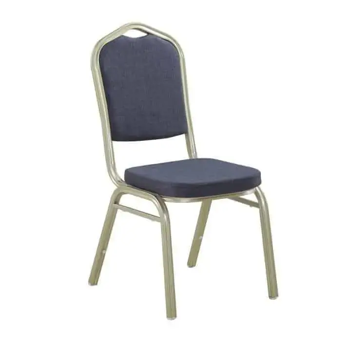 Tempo Kondela Židle ZINA 2 NEW - šedá látka / rám champagne