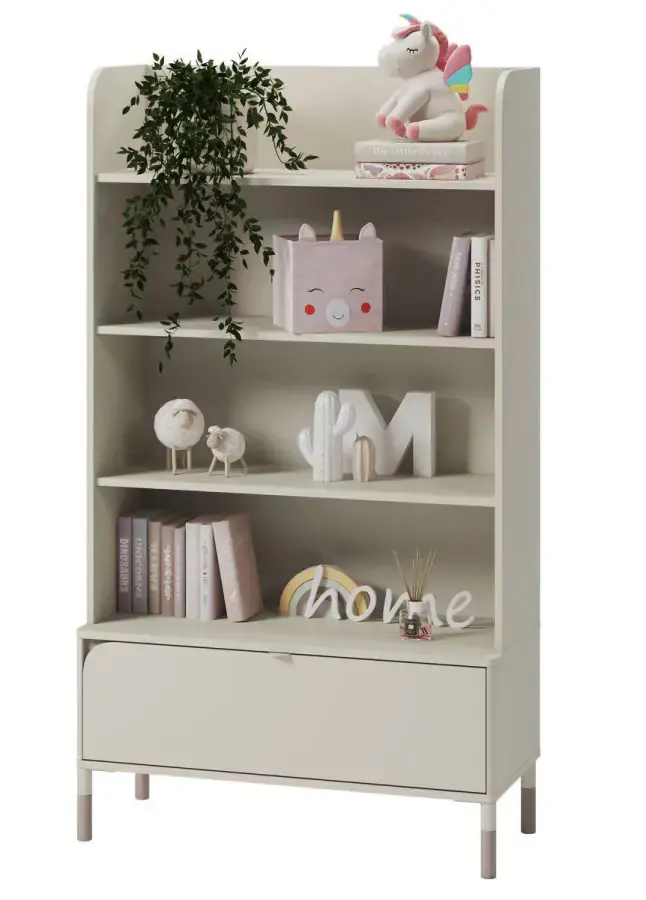 Casarredo Regál se zásuvkou SPOLETO kašmír/dub lanýž