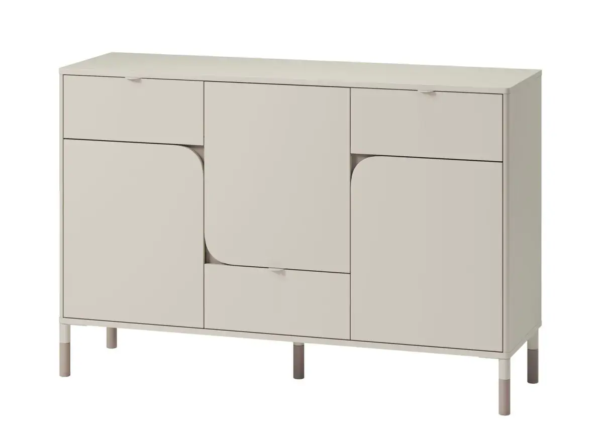 Casarredo Komoda 3-dvéřová se zásuvkami SPOLETO kašmír/dub lanýž