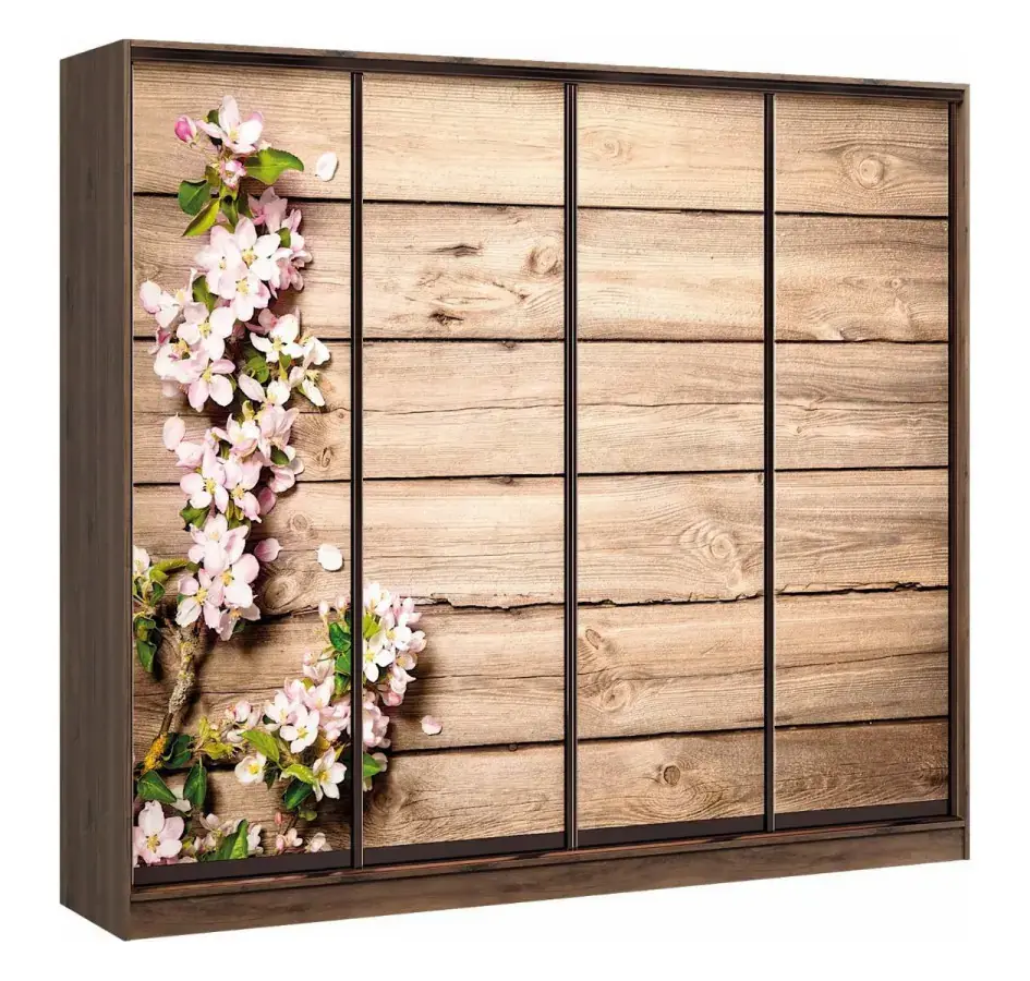 Casarredo Šatní skříň s posuv. dveřmi 280 RYCHER - ořech Macadamia/folie