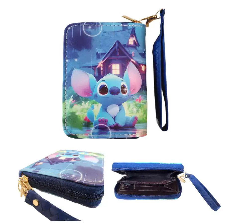 Bagito Dětská peněženka Lilo a Stitch s poutkem a karabinou