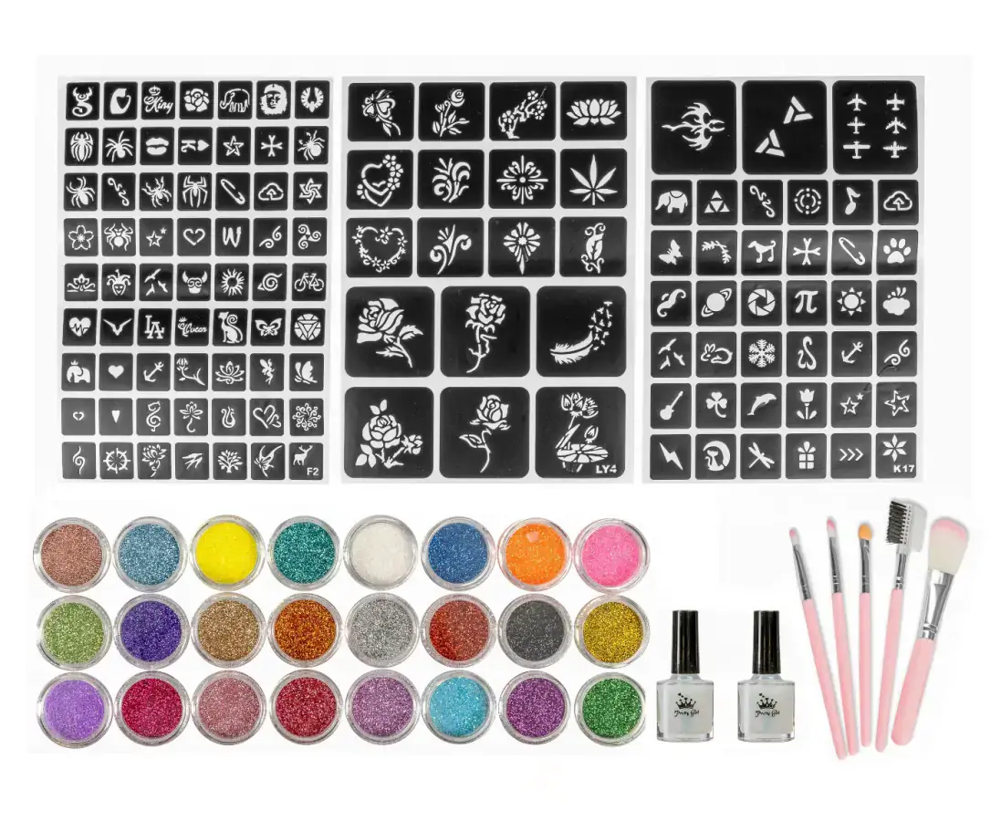 bHome Sada tetování Glitter 24ks