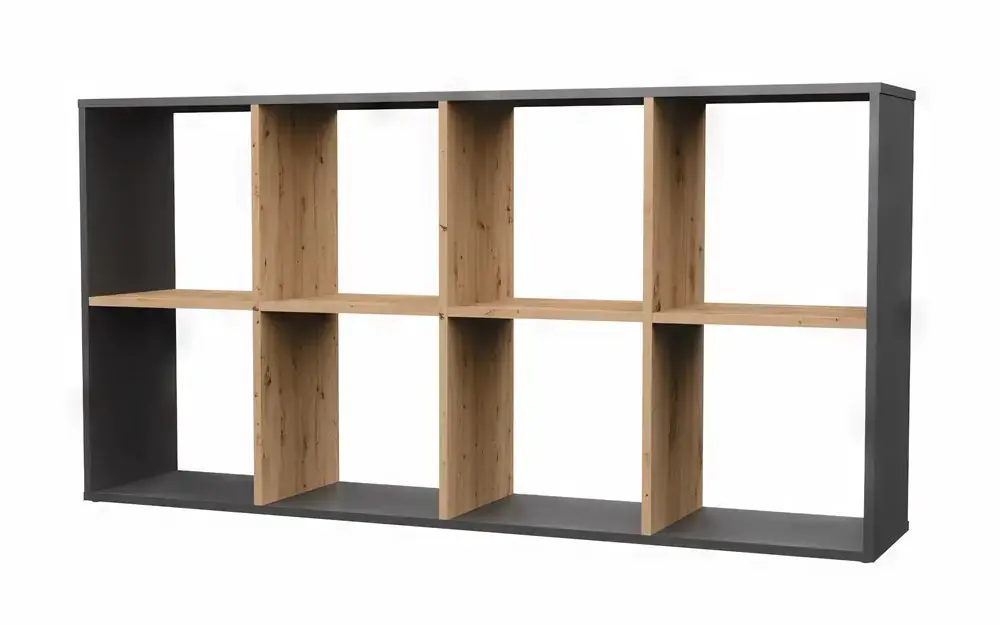 Falco Regál Manja 2x4 - antracit/dub artisan