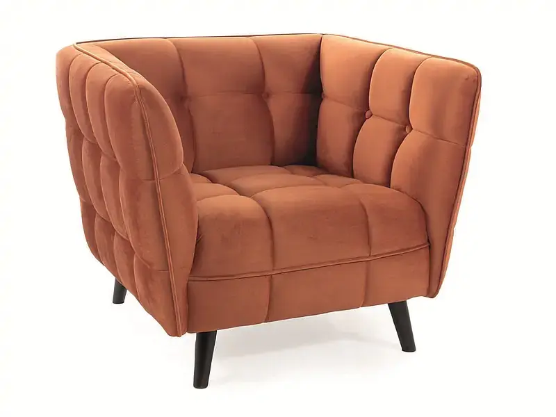 Casarredo Čalouněné křeslo KASI VELVET 1 - skořicová