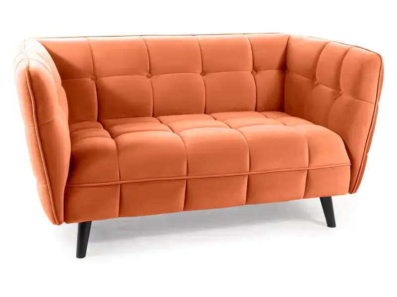 Casarredo Čalouněné dvojkřeslo KASI VELVET 2 - skořicová