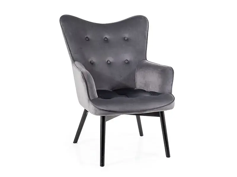 Casarredo Čalouněné křeslo KLARA - šedá