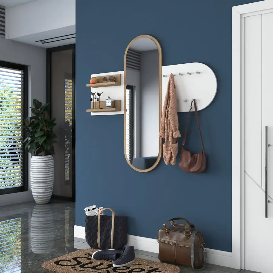 Casarredo Předsíňová sestava VILANOVA - bílá/ořech