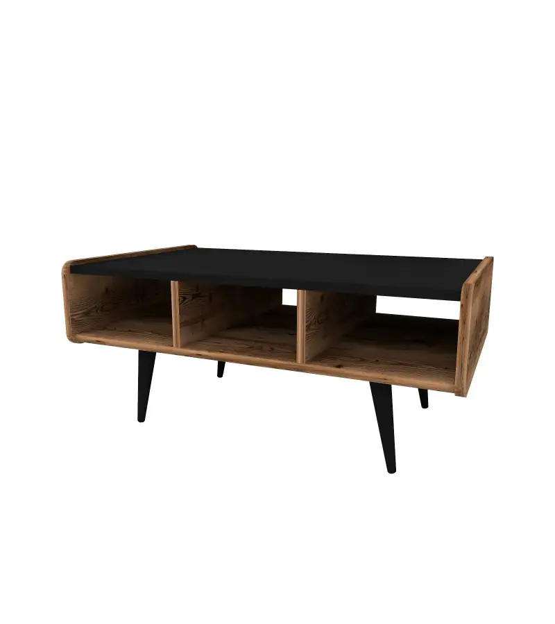 Casarredo Konferenční stolek PYLOS - ořech/černá