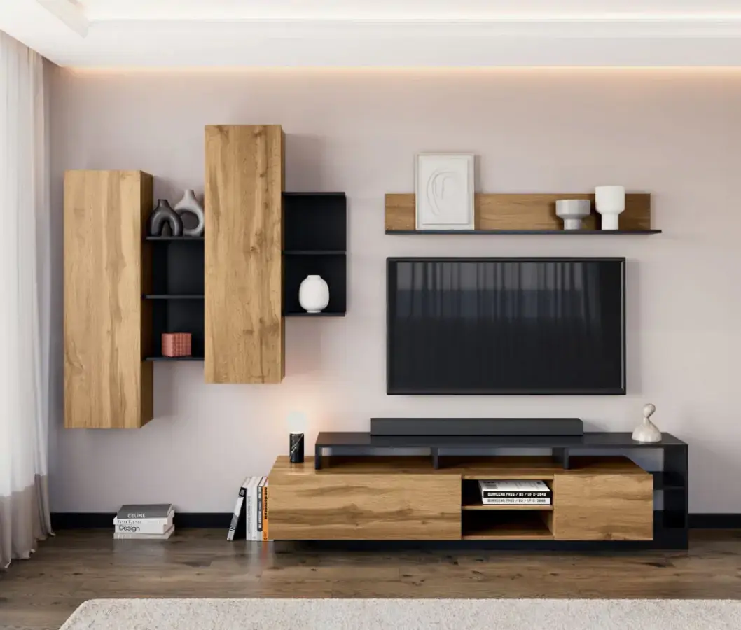 Casarredo Obývací sestava SMARA - dub/antracit