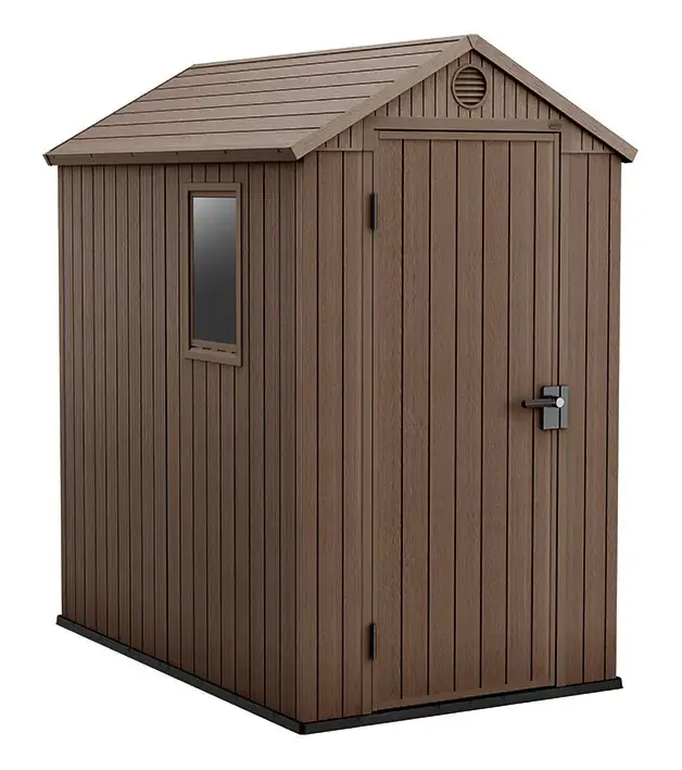 Zahradní domek Keter Darwin 4x6 - 126 x 185 x 205 cm - Brown