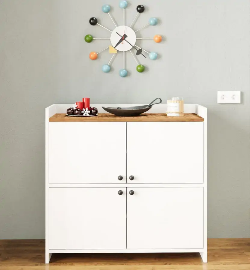 Casarredo Multifunkční skříňka CHINO - bílá/borovice