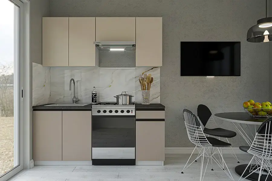 Casarredo Kuchyňská linka SILVINKA 180 - satin/clay grey