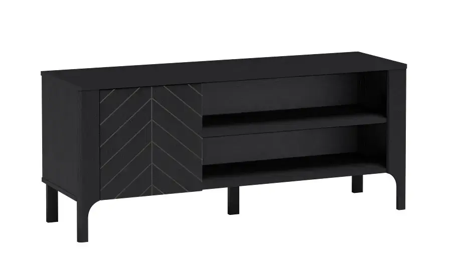 Casarredo Televizní stolek 1D KENORA - černá