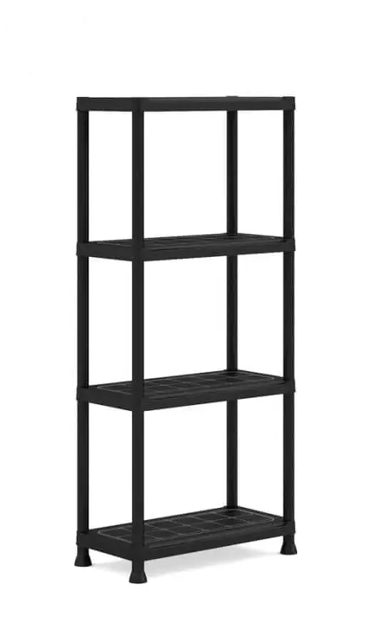 KIS-KETER Tribac 009503BK Regál Plus, 4 police, šířka 60 cm