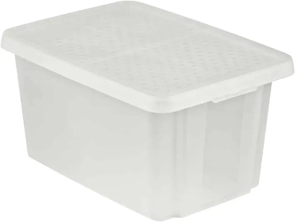 CURVER Úložný box ESSENTIALS 45L s víkem | transparentní