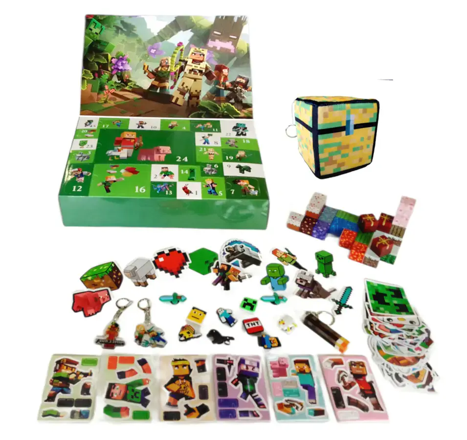 ATAN Adventní kalendář Minecraft MSTB2334 - rozbaleno