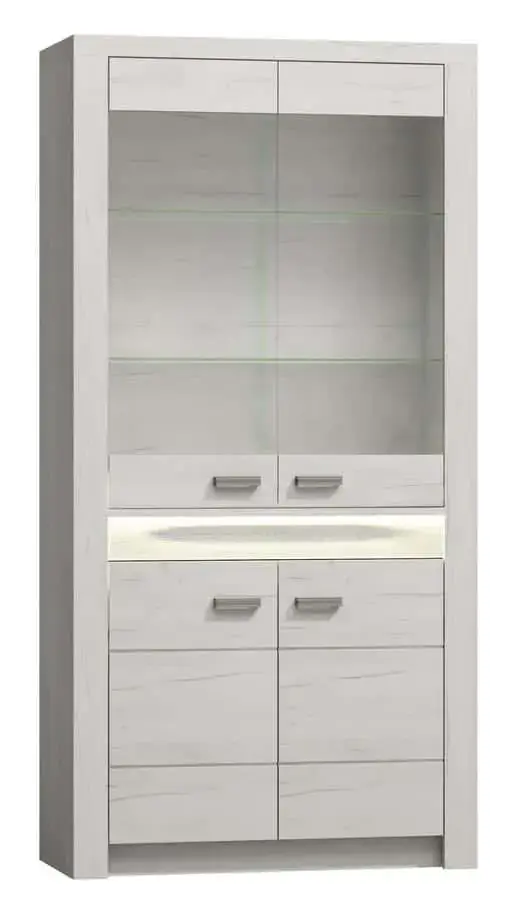 Casarredo Vitrína INDIANAPOLIS I-3 jasan bílý