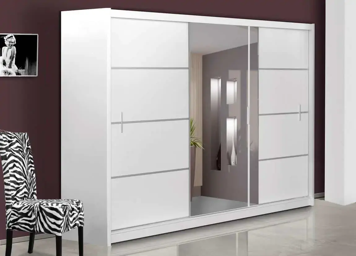 ATAN Šatní skříň VISTA 250 bílá - akční cena na poslední kus