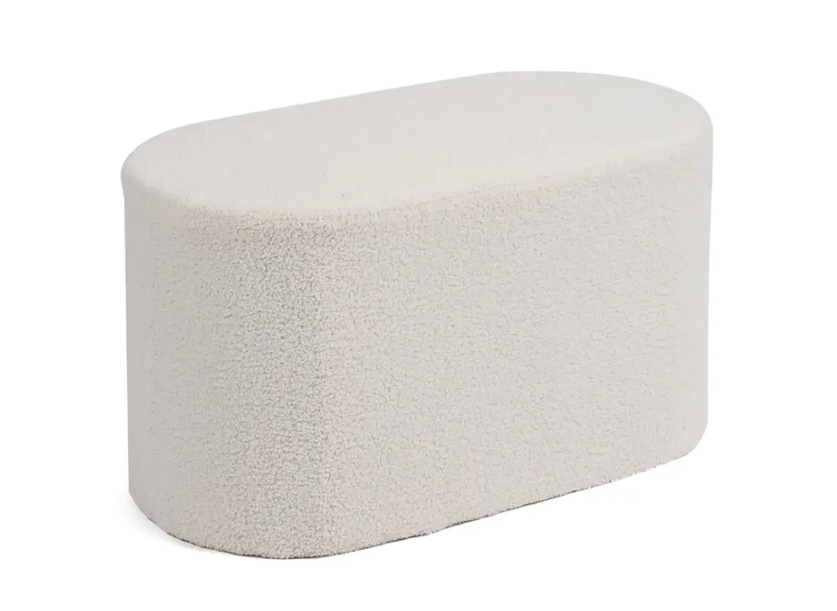 Taburet SOFT Capsule, bílá