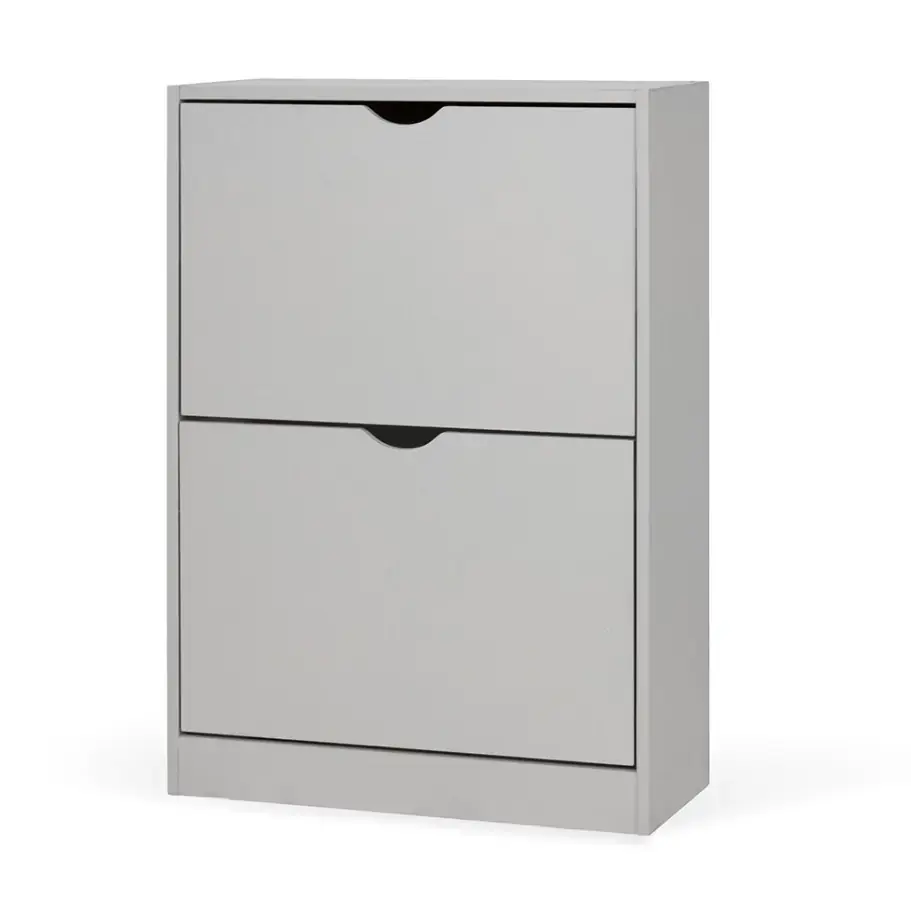 Výklopný botník POINT Slim 2, světle šedá