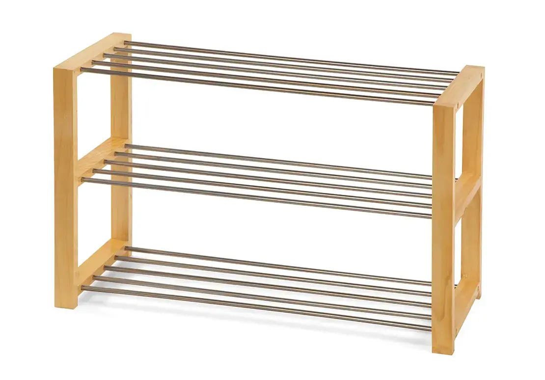 Kovový botník FRAME 3, přírodní