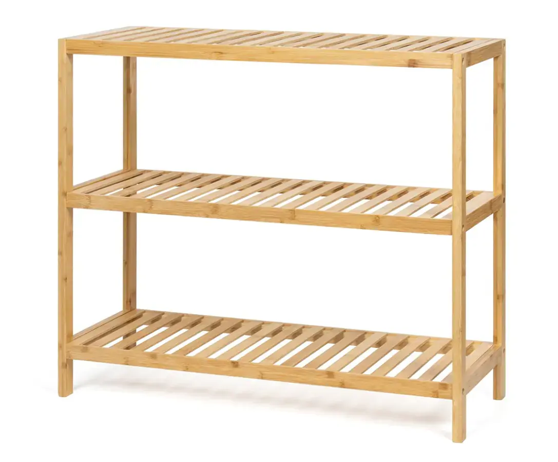 Koupelnový regál WABISABI RACK 3, bambusový