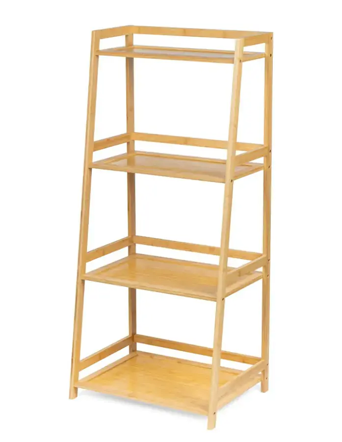 Koupelnový regál WABISABI LADDER 4, bambusový