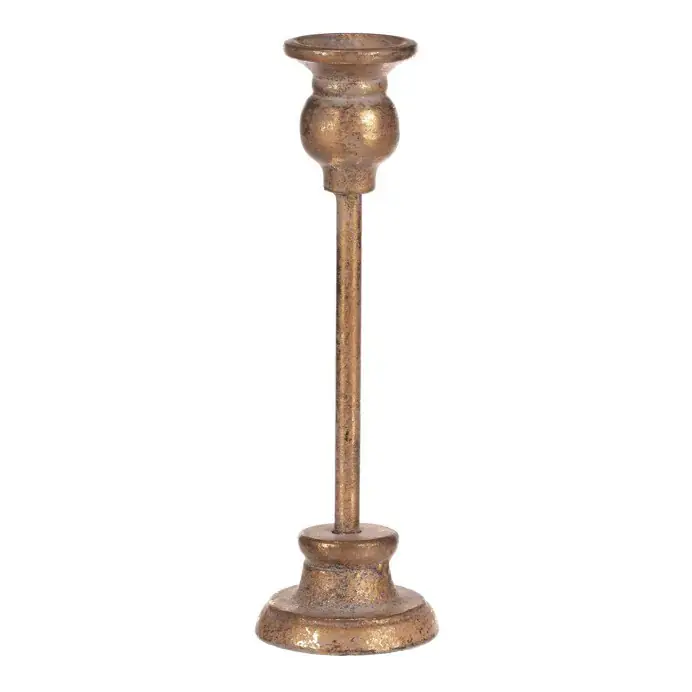 Kovový svícen 23 cm zlatý FUP521