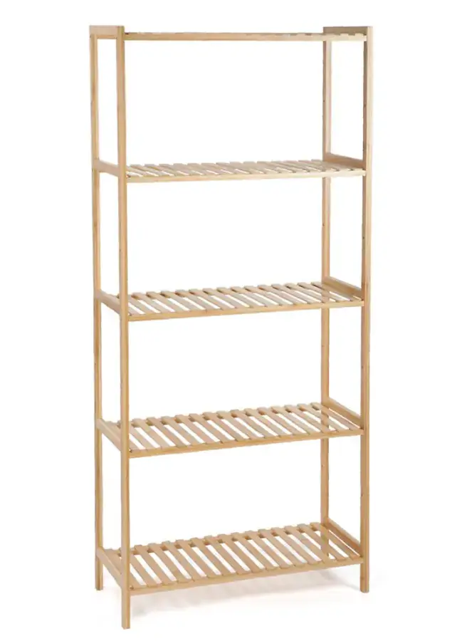 Koupelnový regál WABISABI RACK 5, bambusový