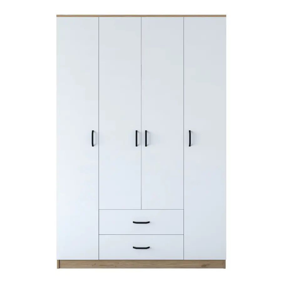 Casarredo Šatní skříň se šuplíkem FALERNA - ořech/bílá