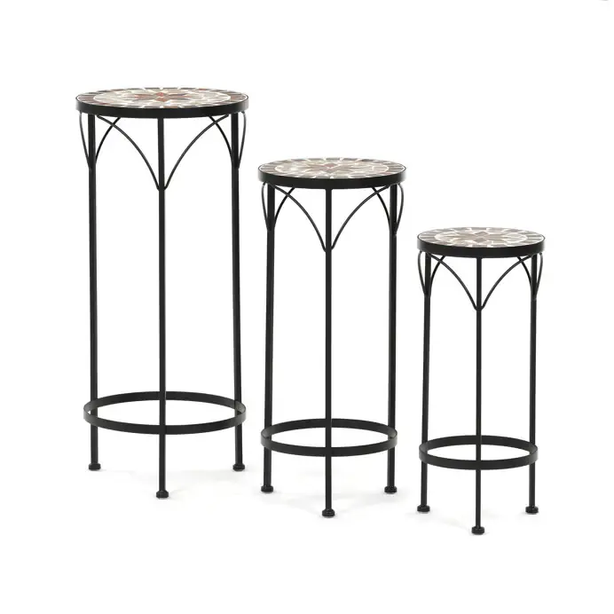 Set tří stojanů na květiny béžový US1601 (2 ks)