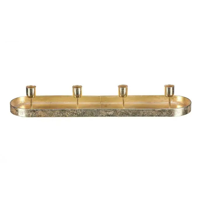 Autronic Svícen kovový UM1033 GOLD - zlatý