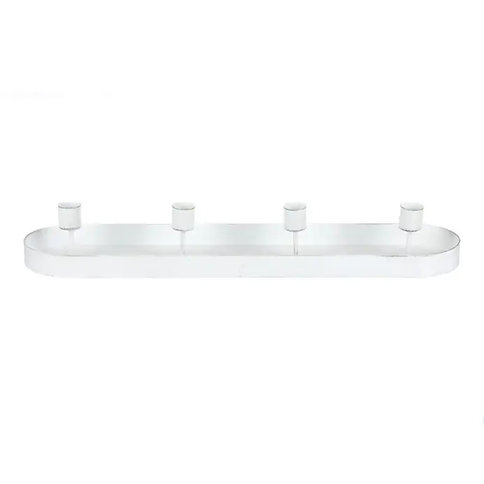 Autronic Svícen kovový UM1033 WT - bílý