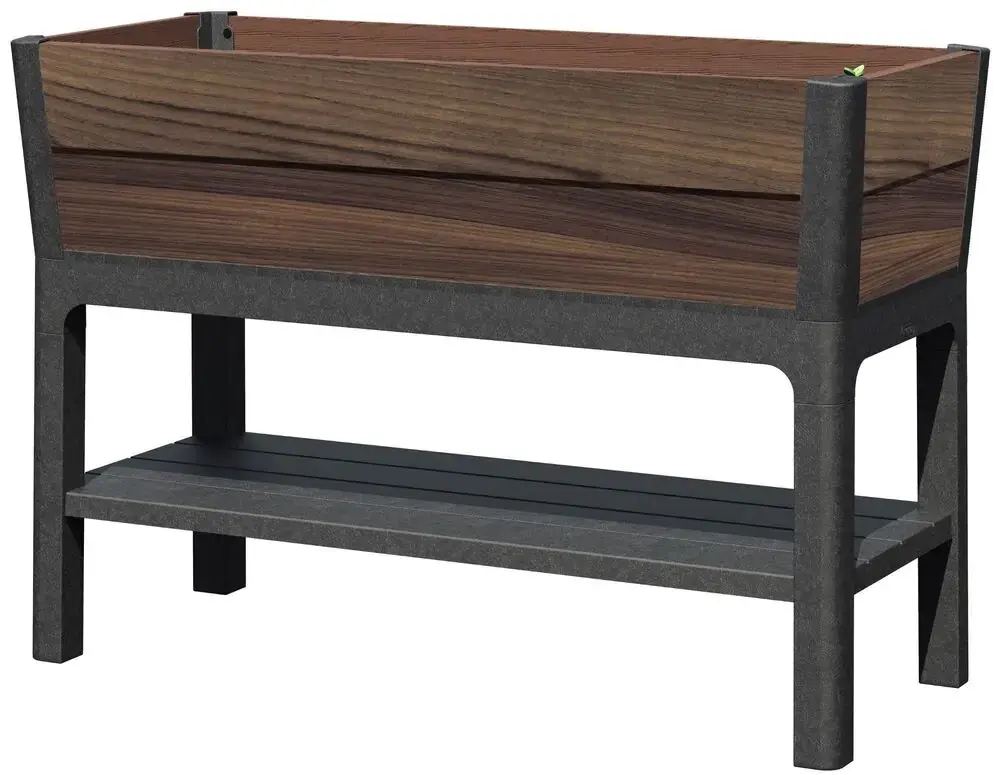 KETER Zahradní květináč DECO AGGRANDIZED | ořech