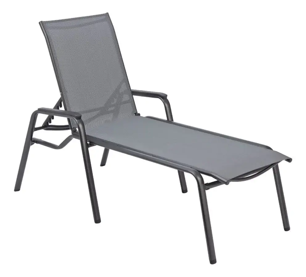 KETTLER Zahradní lehátko CIRRUS SILVER LINE - antracit/šedá
