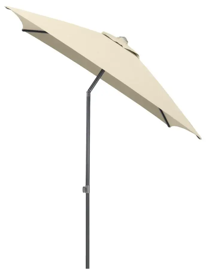KETTLER Slunečník KETTLER EASY PUSH 200x200 cm - matný antracit/béžová - voděodolný