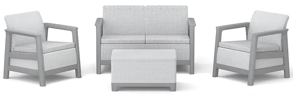 SCANDI LINEA SET - Zahradní nábytek ve skandinávském stylu