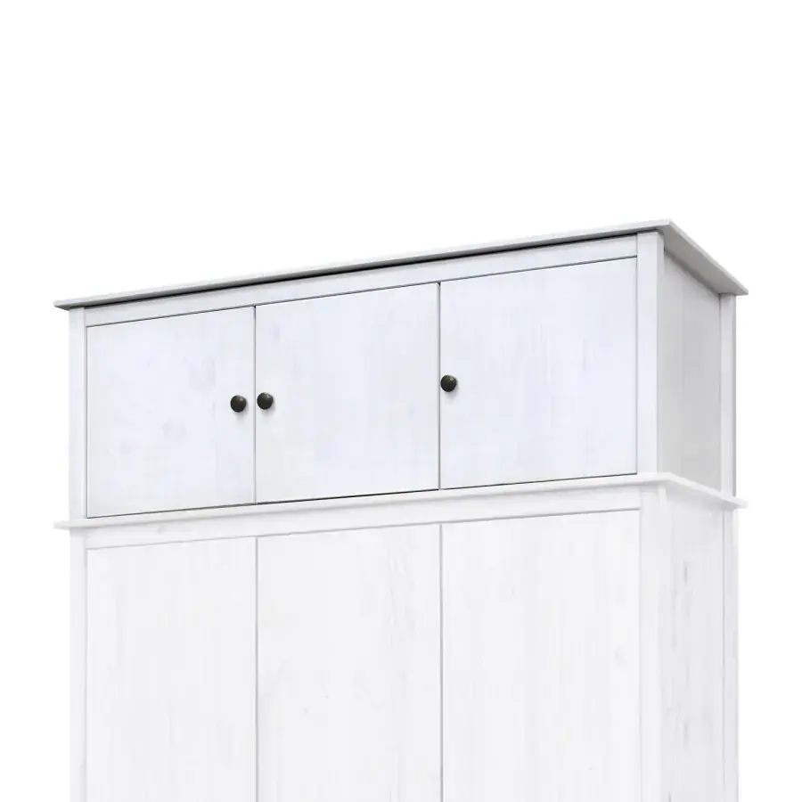 Idea Nástavec 3dveřový TORINO bílý, kovové úchytky