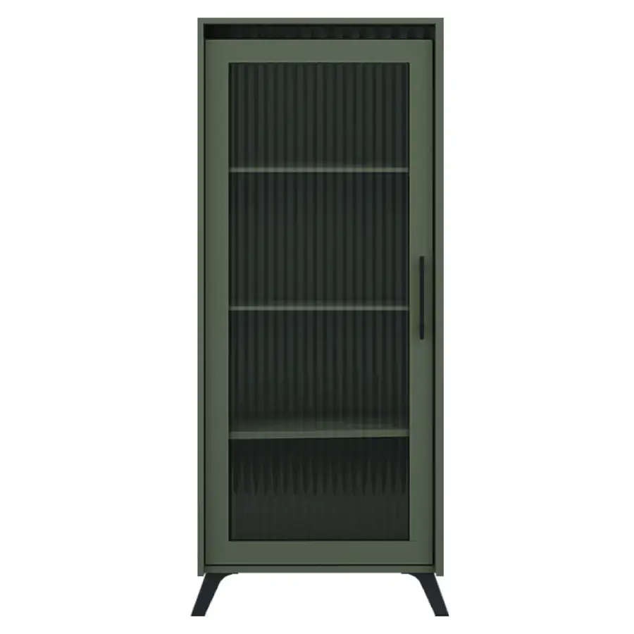 Tempo Kondela Vitrína LONGY REG1W - smoke zelená