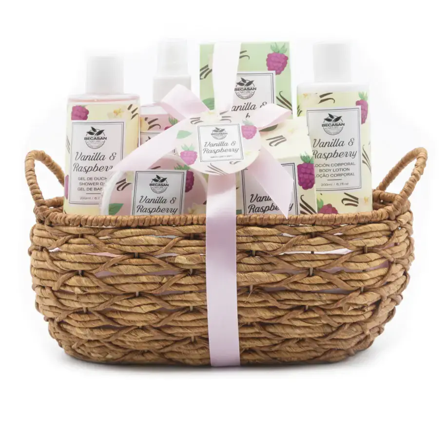BCS Bodycare Dárkový koš Bath Sensation vanilka a malina DKBC2405