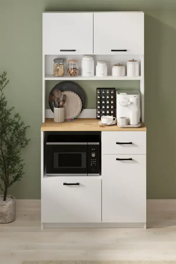 Casarredo Víceúčelová kuchyňská skříňka AYBUKE - bílá