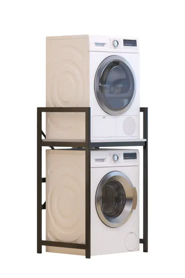 Casarredo Regál na pračku C7 - bílá/černá