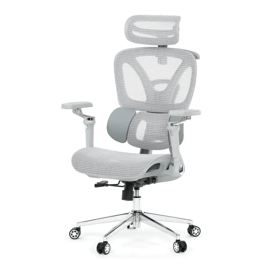 Kancelářská židle šedá síťovina KA-B2363 GREY