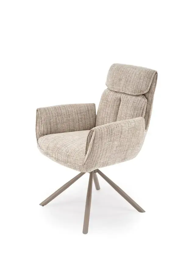 Halmar Otočná jídelní židle K596 CS - béžová/kašmír