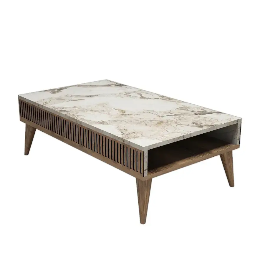 Casarredo Konferenční stolek USMATE– ořech/bílá