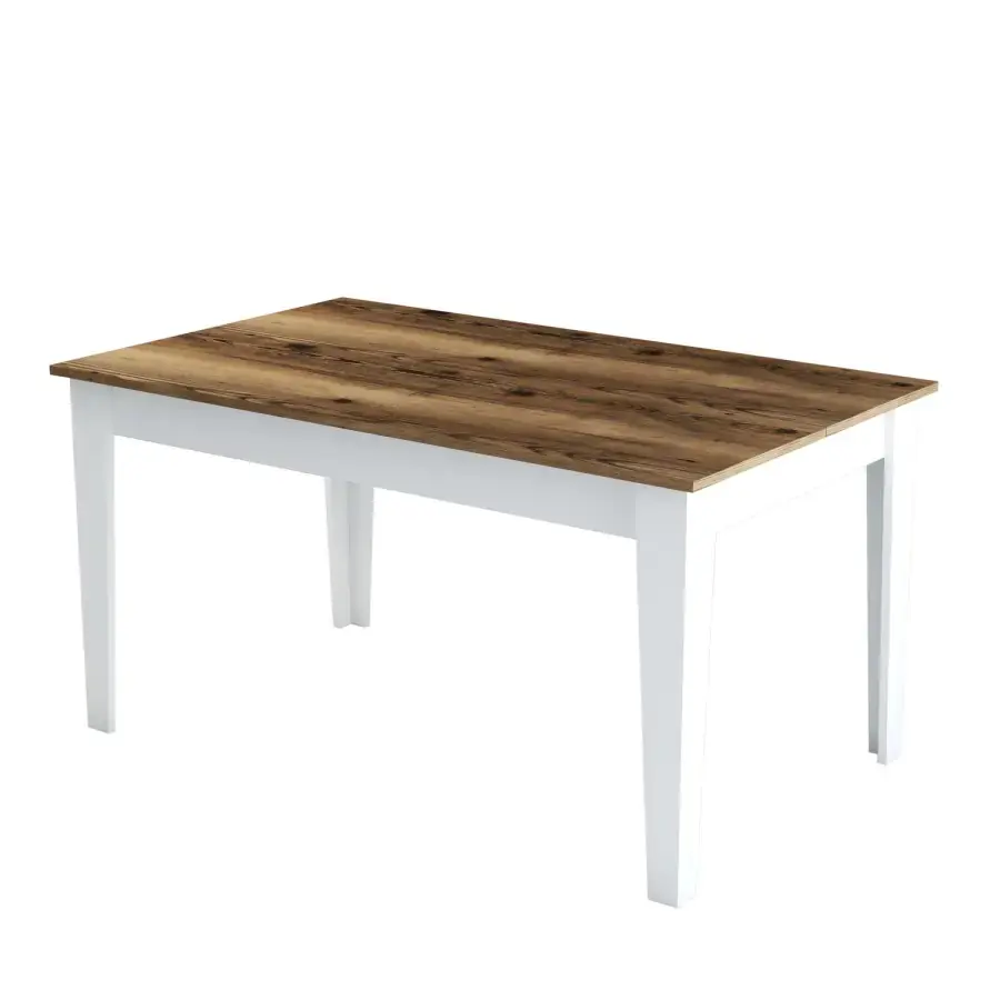 Casarredo Jídelní stůl MILAN 520 s úložným prostorem – ořech/bílá