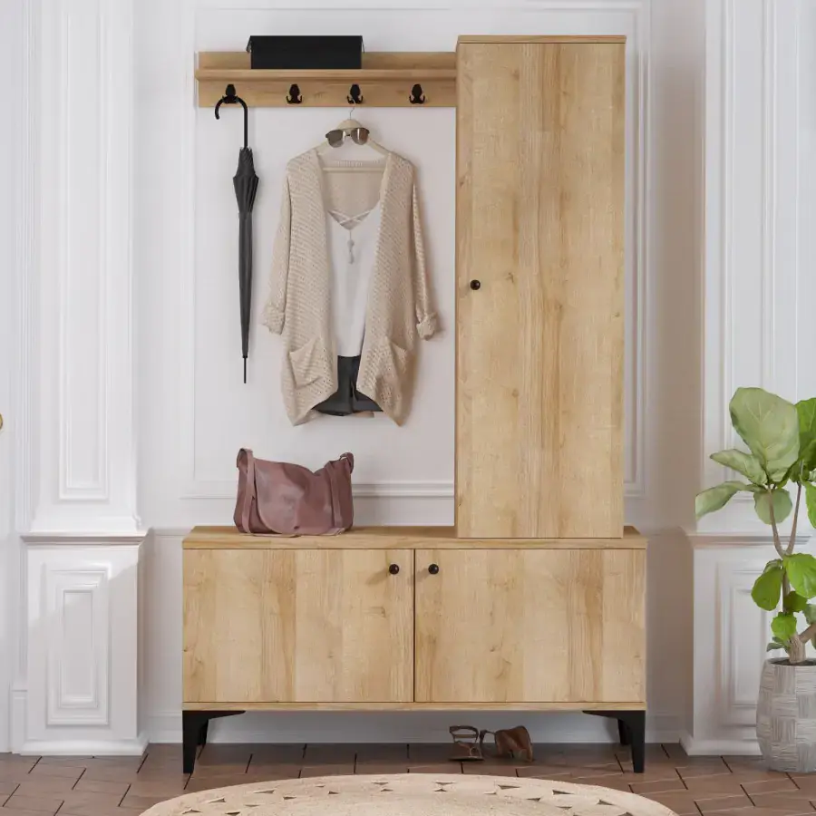 Casarredo Předsíňová sestava LEX – dub/černá