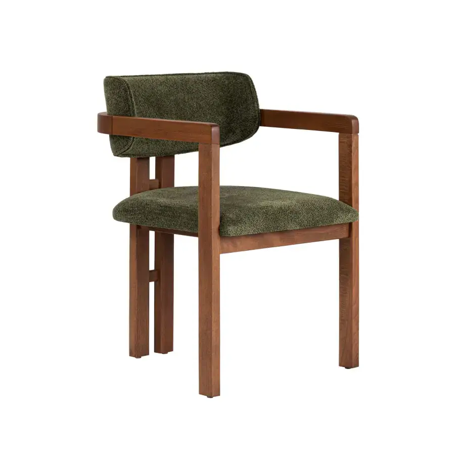 Casarredo Jídelní židle TOSCANA ořech/zelená