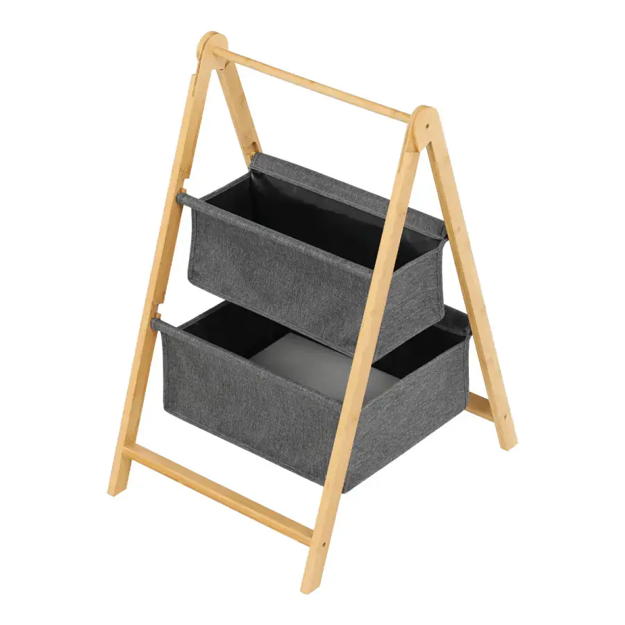 Autronic Bambusový regál DT3021 GREY - šedá